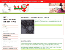 Tablet Screenshot of hpvmedicalcenter.com.ar